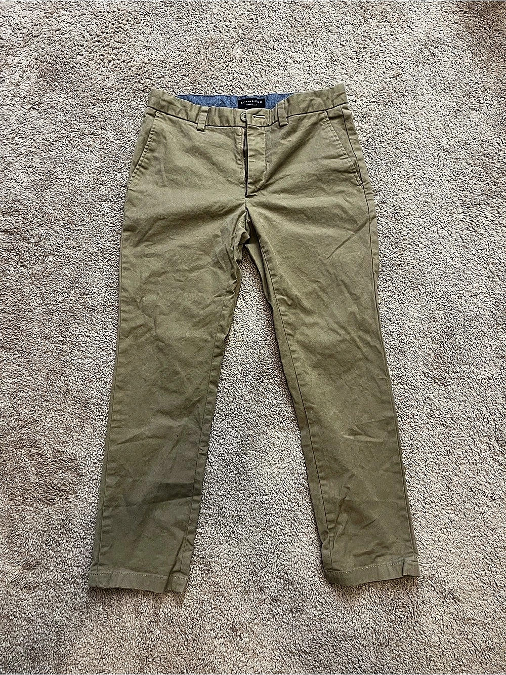 Banana Republic Aiden Slim Chino Men's Green Waist 30x30